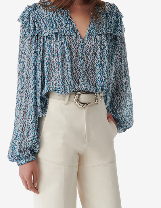 RALARIA GRAPHIC PRINT BLOUSE